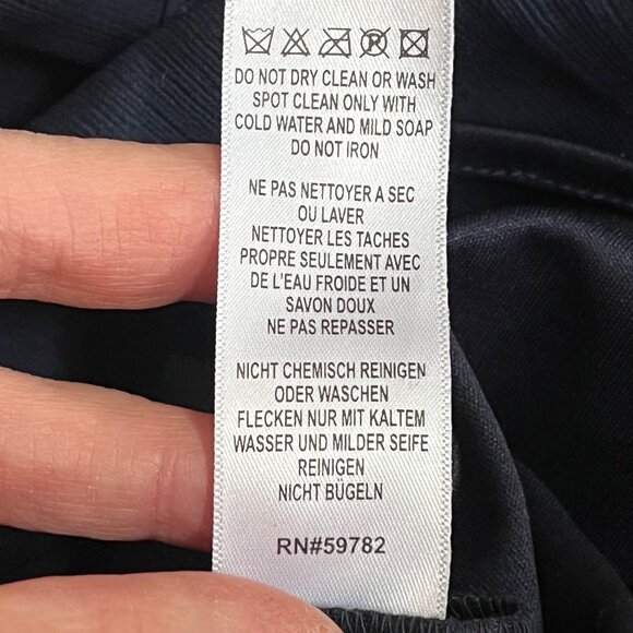 Adrianna Papell Navy Blue Beaded Maxi Dress Sweetheart Bodice Flowy Skirt Size 6 - Picture 10 of 10